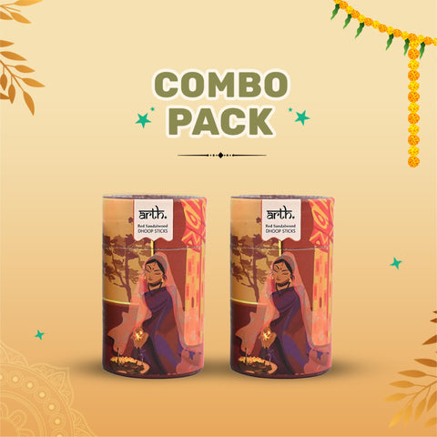 Bambooless Premium Dhoop Sticks (Red Sandalwood)- Pack of 2